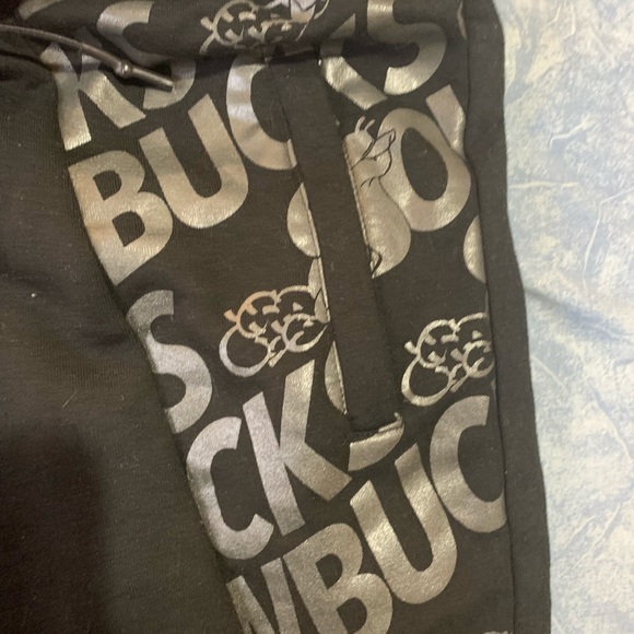 SLOWBUCKS MENS SWEATPANTS SIZE L BLACK Reflective material really HOT ! - Picture 11 of 15